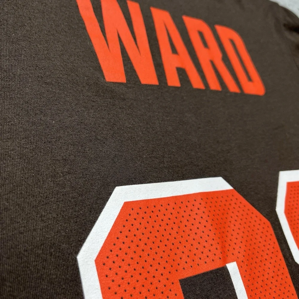 Cleveland‎ Browns Denzel Ward Nike Tee Mens S Dri-Fit T-Shirt Athletic Cut #21